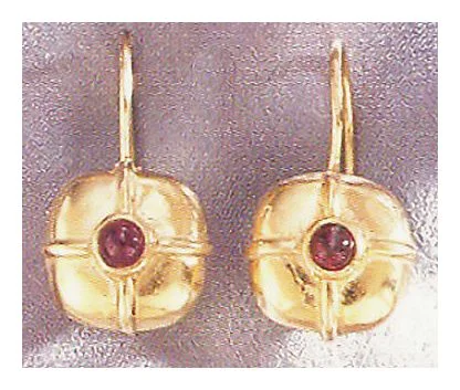 14k Sunset Garnet Earrings