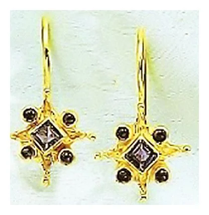 14k Wishing Star Earrings