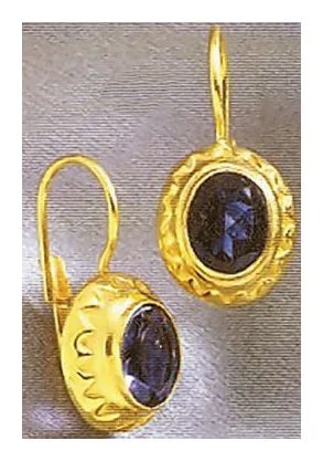 Crown Iolite Earrings