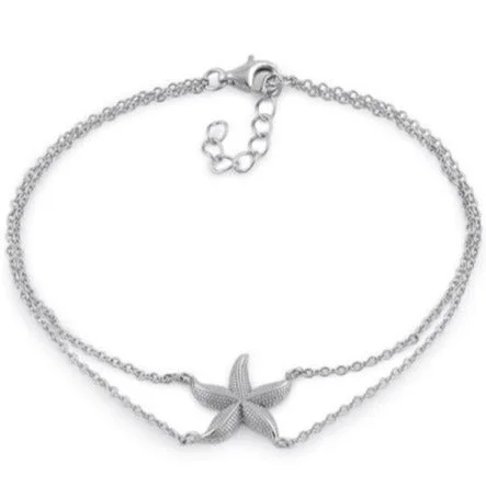 Sterling Silver Starfish Bracelet