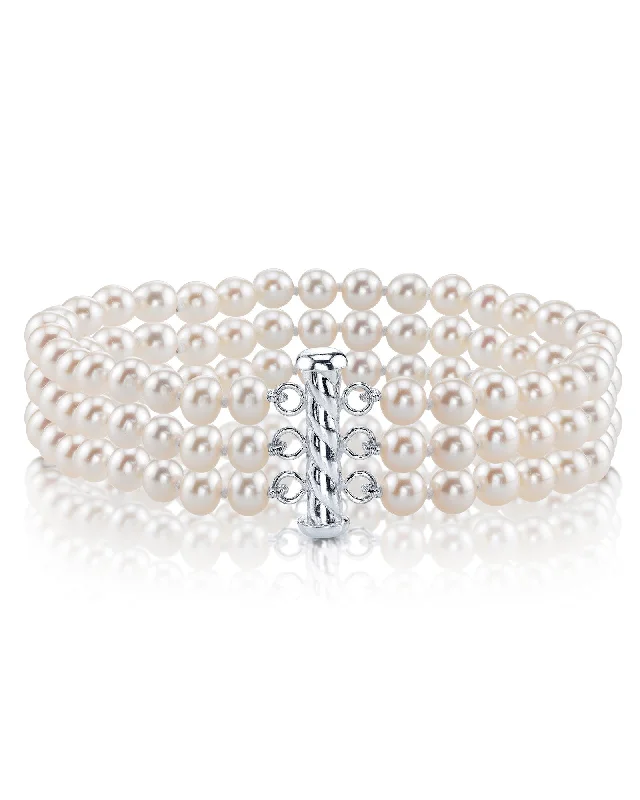 Triple Akoya Pearl Bracelet